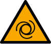 ISO 7010 sign W018: Warning; automatic start-up