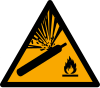 ISO 7010 sign W029: Warning; gas cylinders