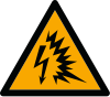 ISO 7010 sign W042: Warning; electric arc