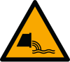 ISO 7010 sign W055: Warning; wastewater discharge