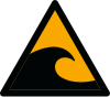 ISO 7010 sign W056: Warning; tsunami hazard zone