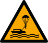 ISO 7010 sign W063: Warning; parasailing