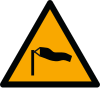 ISO 7010 sign W064: Warning; strong wind