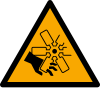 ISO 7010 sign W088: Warning; moving blades